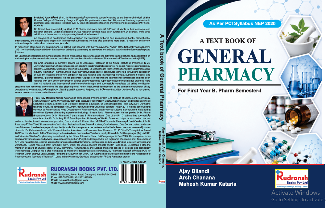 Textbook Of General Pharmacy